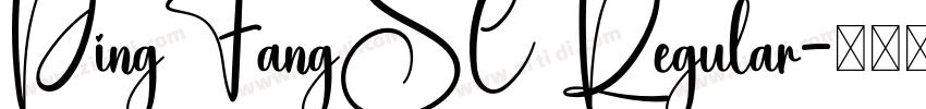 PingFangSC Regular字体转换